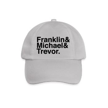 GTA 5 – Franklin&Michael&Trevor. - Baseballkappe - Grau - Vorne