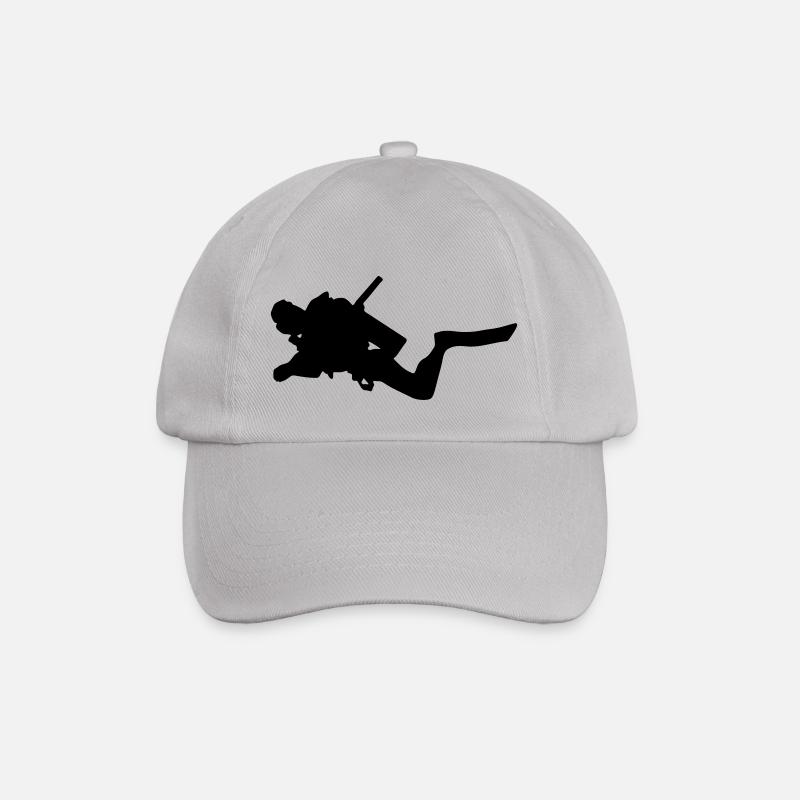 Taucher Tauchen - Baseballkappe - Grau
