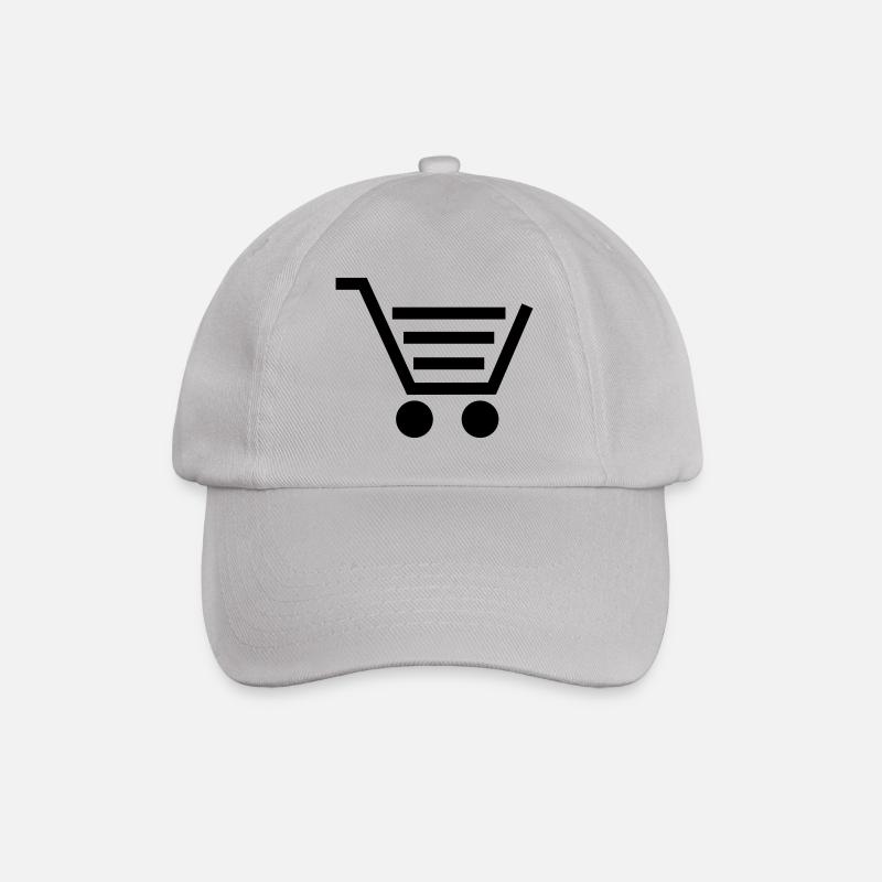 Shopping Cart stroller - Baseball Cap - grey
