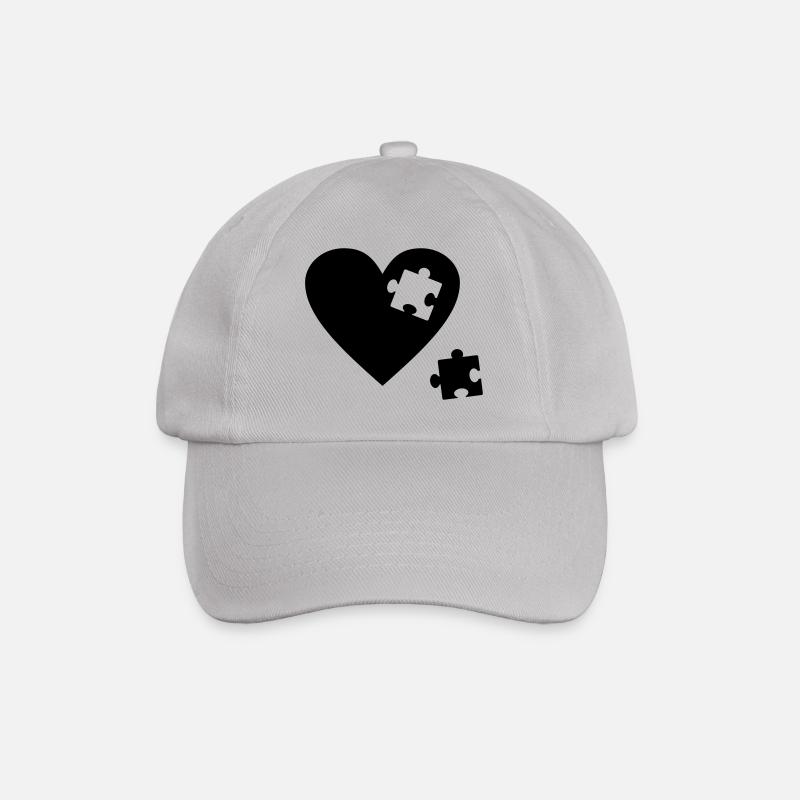 Puzzle coeur - Casquette classique - bruyère