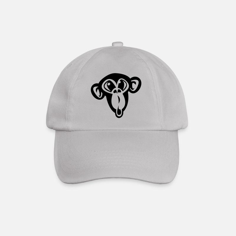Cute monkey - Baseball Cap - grey