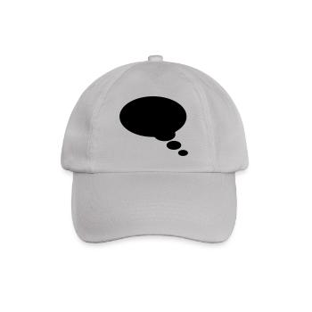 Comic bubble, your text, template, speechbubble, - Baseball Cap - grey - Front