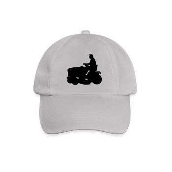 riding mower - Baseballkappe - Grau - Vorne