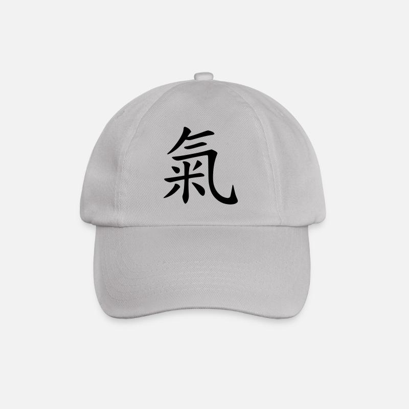 Qi Leben Freude - Baseballkappe - Grau
