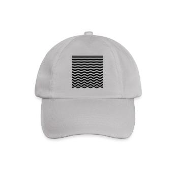 Verlauf von Gerade zu Welle – Minimalist - Baseballkappe - Grau - Vorne