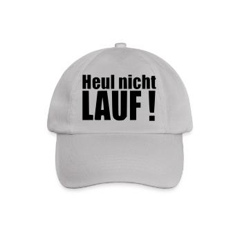 Heul nicht LAUF Sport Geschenk Geburtstag Baby - Baseballkappe - Grau - Vorne