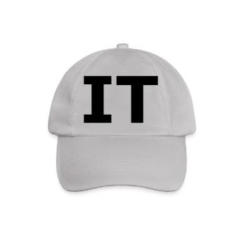 Nerdy Design "IT" - Baseballkappe - Grau - Vorne