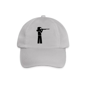 Schütze mit Cappy - Baseballkappe - Grau - Vorne