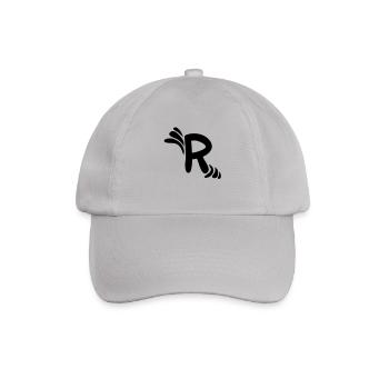 Letter R & Pattern - Baseball Cap - grey - Front