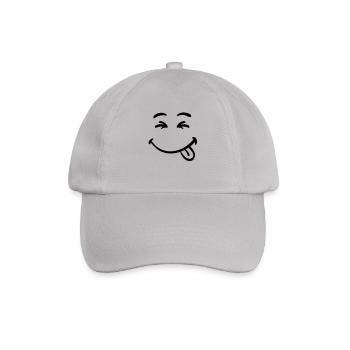 smiley face laughing - Baseballkappe - Grau - Vorne
