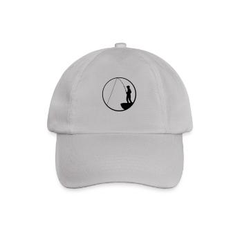 hobby fischer klippe meer hang rund mond nacht ang - Baseballkappe - Grau - Vorne