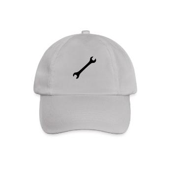 Schraubenschlüssel - Baseballkappe - Grau - Vorne