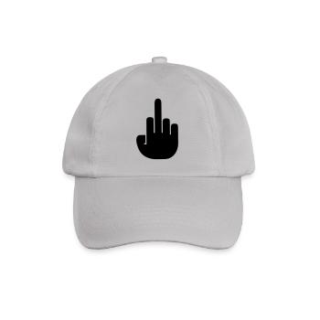 fck_finger_f1 - Baseballkappe - Grau - Vorne