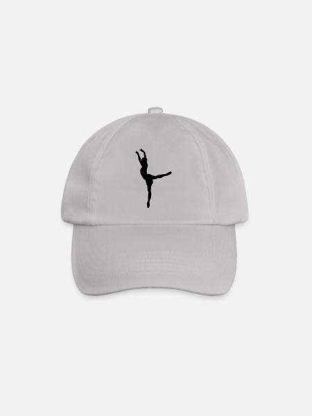 Vector Ballet dancer Silhouette - Baseball Cap - grey