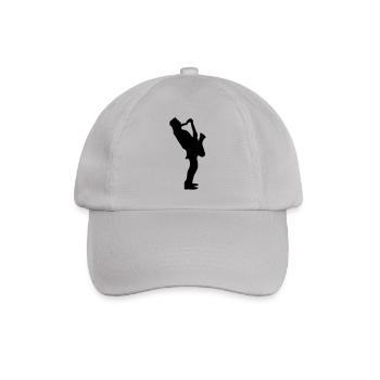 Musik - Musiker Jazz - Baseballkappe - Grau - Vorne