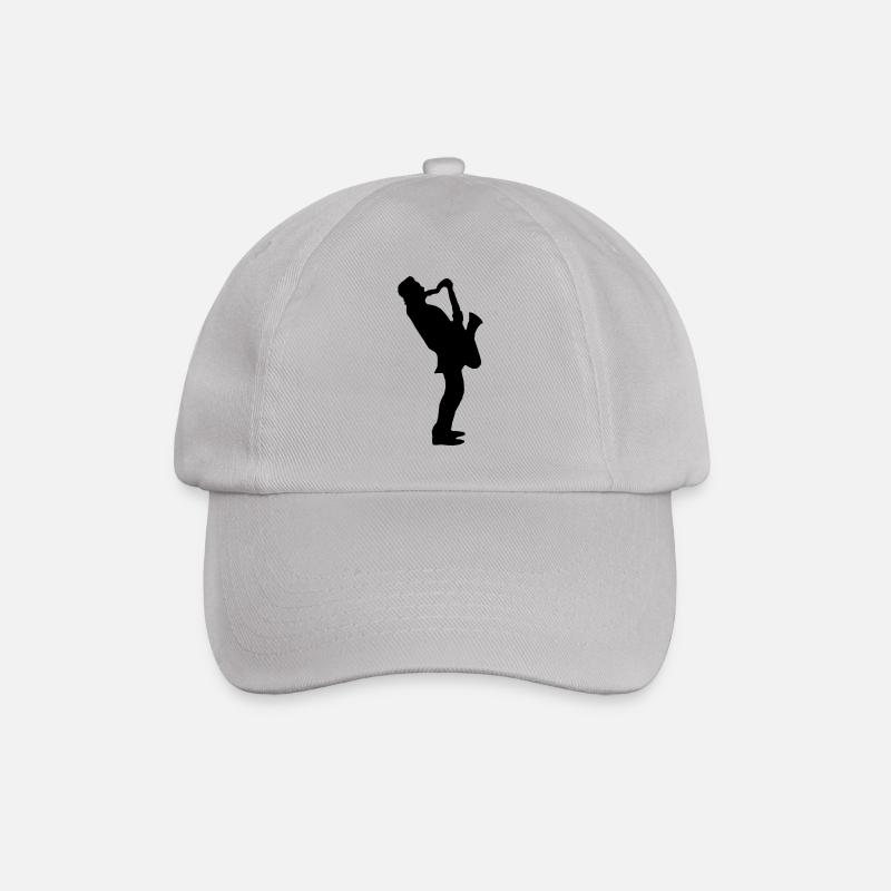 Musik - Musiker Jazz - Baseballkappe - Grau
