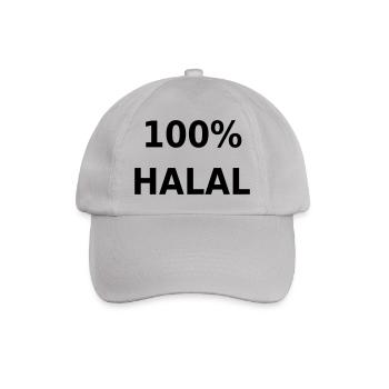 100% Halal - Baseball Cap - grey - Front