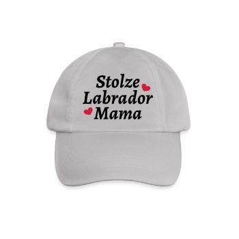 Stolze Labrador Mama - Baseballkappe - Grau - Vorne