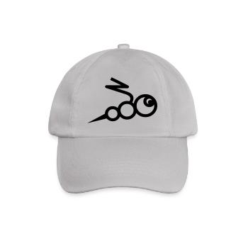 the bee with sting - Biene mit Stachel - Baseballkappe - Grau - Vorne