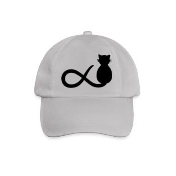 Unendlichkeit Katze - Baseballkappe - Grau - Vorne