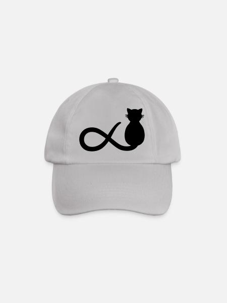 Unendlichkeit Katze - Baseballkappe - Grau