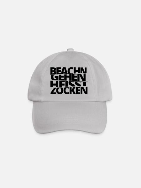 Beachn gehn heisst Zocken! - Baseballkappe - Grau