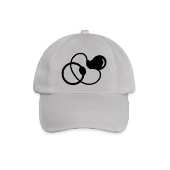 pacifier - Baby - Baseball Cap - grey - Front