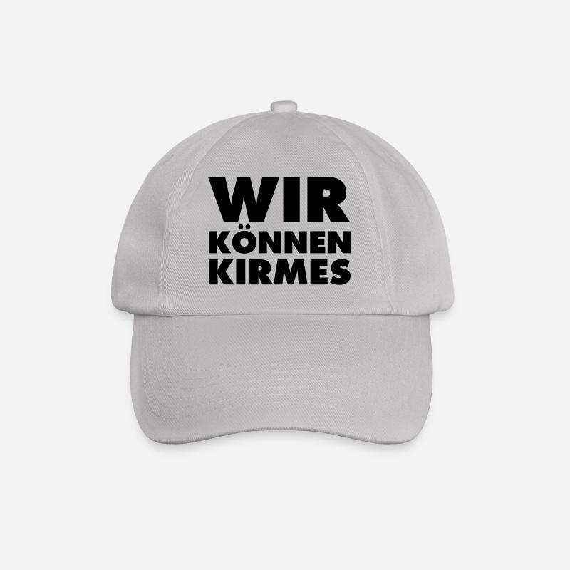 wir-können-kirmes - Baseballkappe - Grau