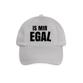 is mir egal Spruch Statement ist - Baseballkappe - Grau - Vorne