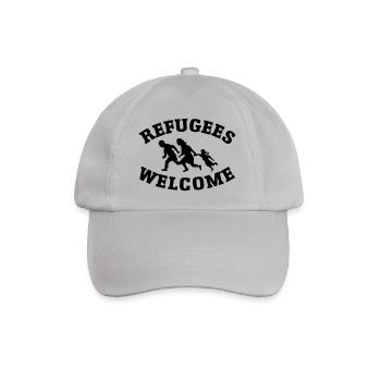 refugees flüchtlinge - Baseballkappe - Grau - Vorne