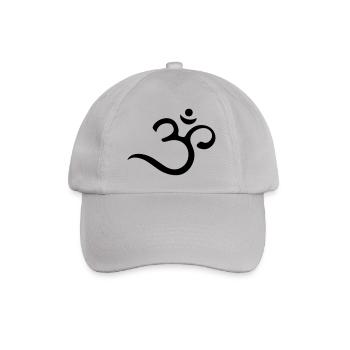 Om Mantra, Symbol, Buddhismus, Yoga, Meditation - Baseballkappe - Grau - Vorne