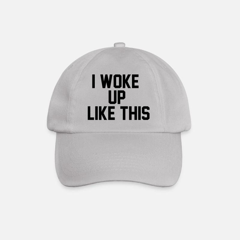 I woke up like this - Baseballkappe - Grau