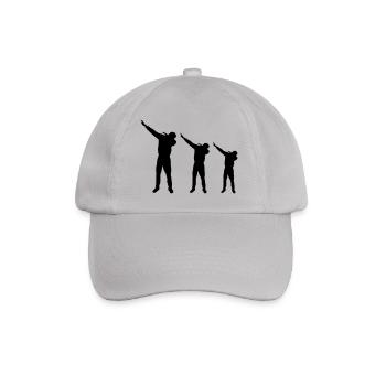 dabbing design - Baseballkappe - Grau - Vorne