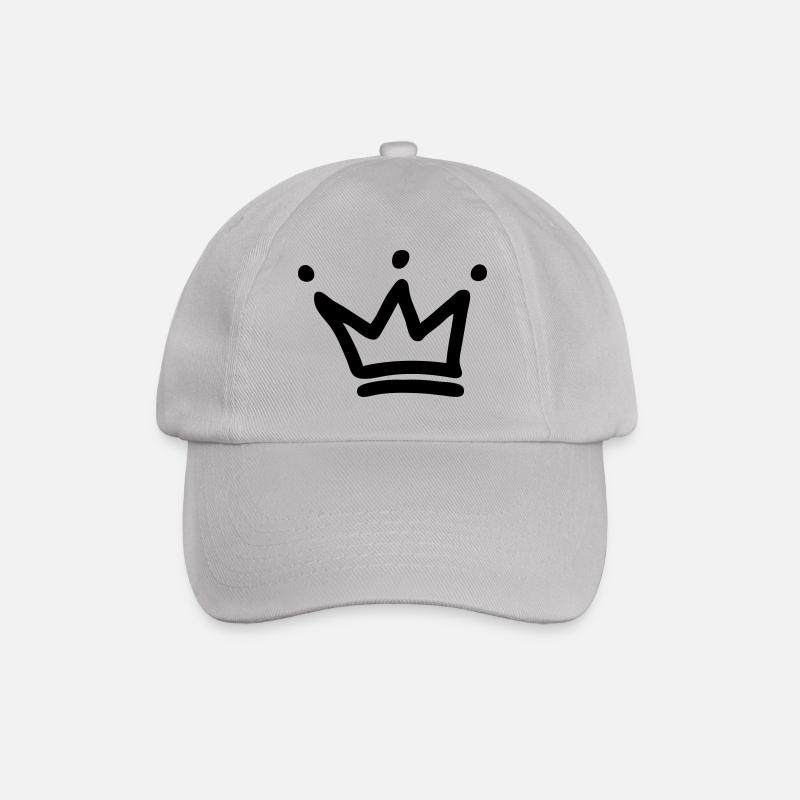 krone kronen crown - Baseballkappe - Grau