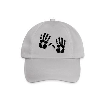 Don't touch me - Baseballkappe - Grau - Vorne