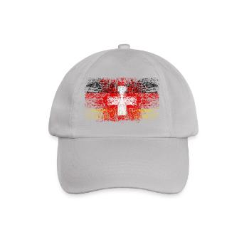 Deutschland Schweiz 002 - Baseballkappe - Grau - Vorne