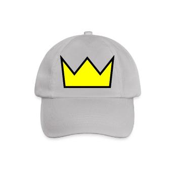 krone crown koenig king castle schloss tower burg1 - Baseballkappe - Grau - Vorne