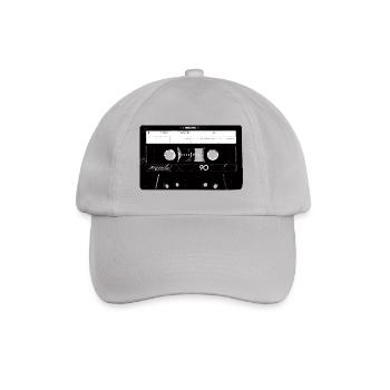 Cassette Recorder Old School Logo Design - Baseball Cap - grey - Front