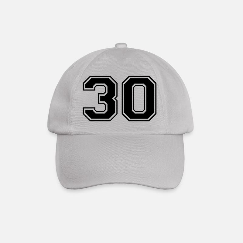 30 - Baseballkappe - Grau