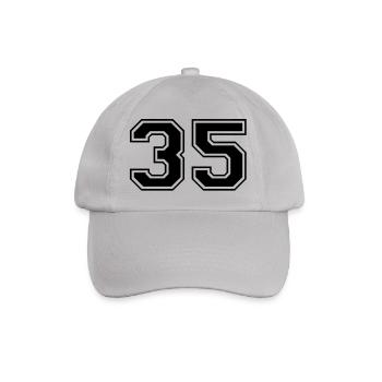 35 - Baseballkappe - Grau - Vorne