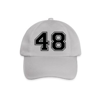 48 - Baseballkappe - Grau - Vorne