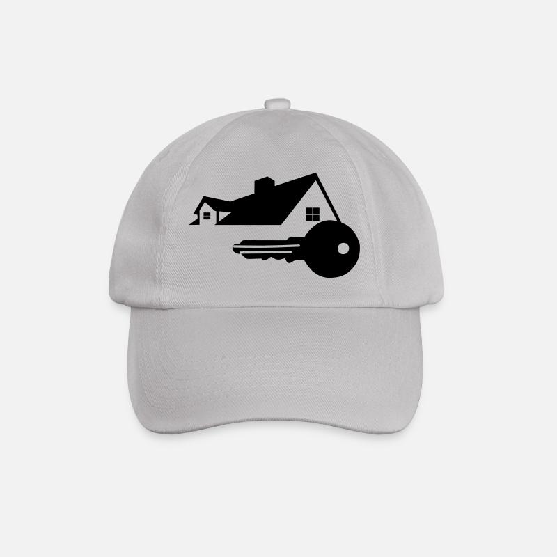Clé avec clé de maison pour le logo acheté maison - Casquette classique - bruyère