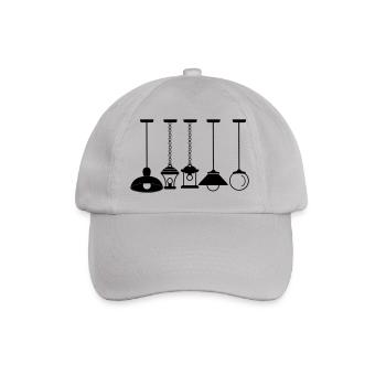 Hang lamps and lights - Baseball Cap - grey - Front