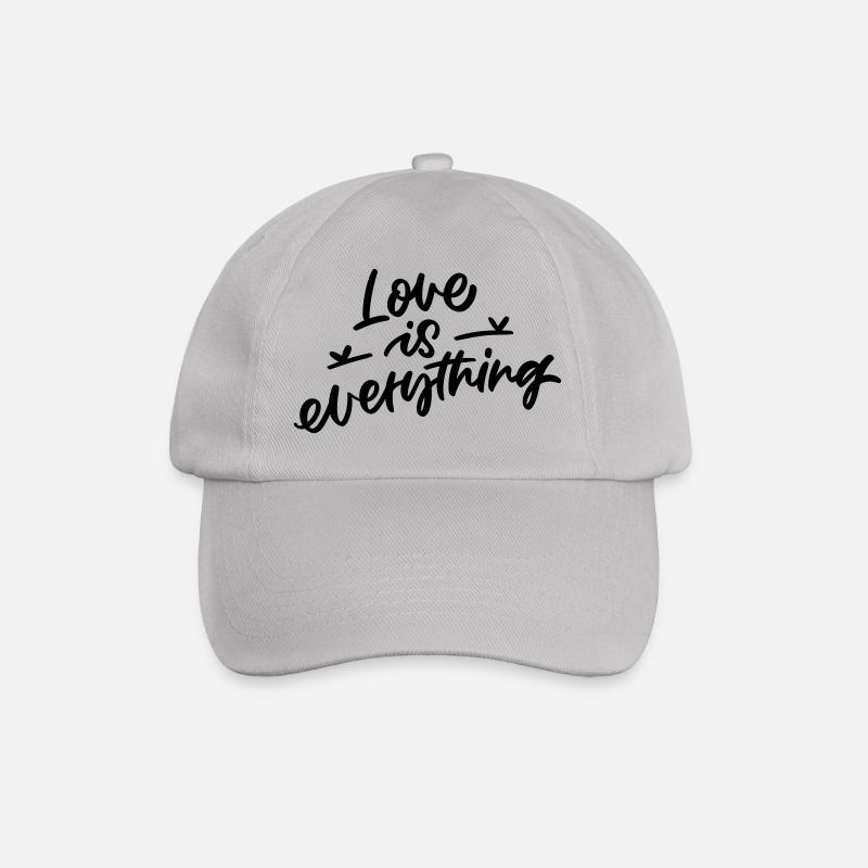Love Is Everything - Baseballkappe - Grau