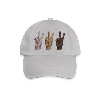 PEACE HANDS  ALL EQUALS  - peace & love - Casquette classique - bruyère - Devant