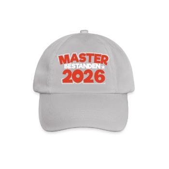 Master 2026 Master's Degree Doctorate Graduation - Baseball Cap - grey - Front