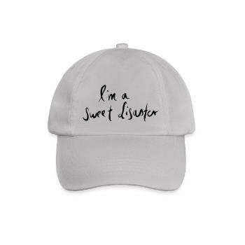 iam a sweet disaster - Baseballkappe - Grau - Vorne