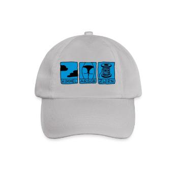 heaven, ass and thread - Baseball Cap - grey - Front