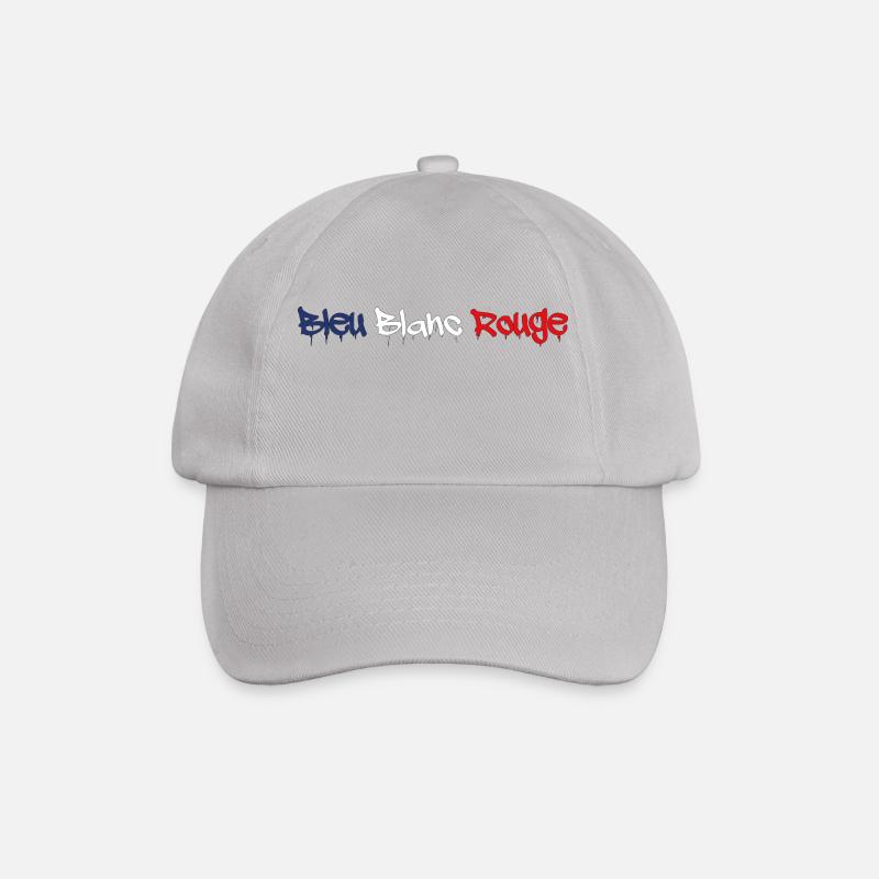 BLUE WHITE RED TAGG - Baseball Cap - grey