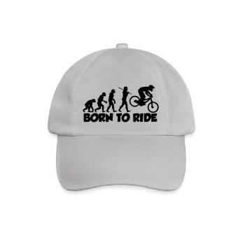 mtb evolution downhill born to ride - Casquette classique - bruyère - Devant